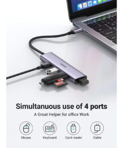 UGREEN USB-C to 4-Port USB 3.0 Hub (CM473, UG-20841) - Image 2