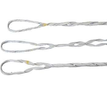 Aluminum clad steel wire Preform Guy Grip Dead End For 12-72 Core ADSS Cable