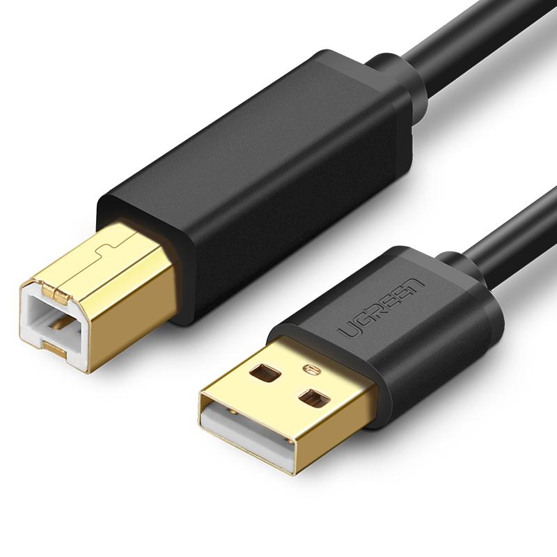 UGREEN USB 2.0 Type-A Male to Type-B Male Printer Cable 5m (Black)