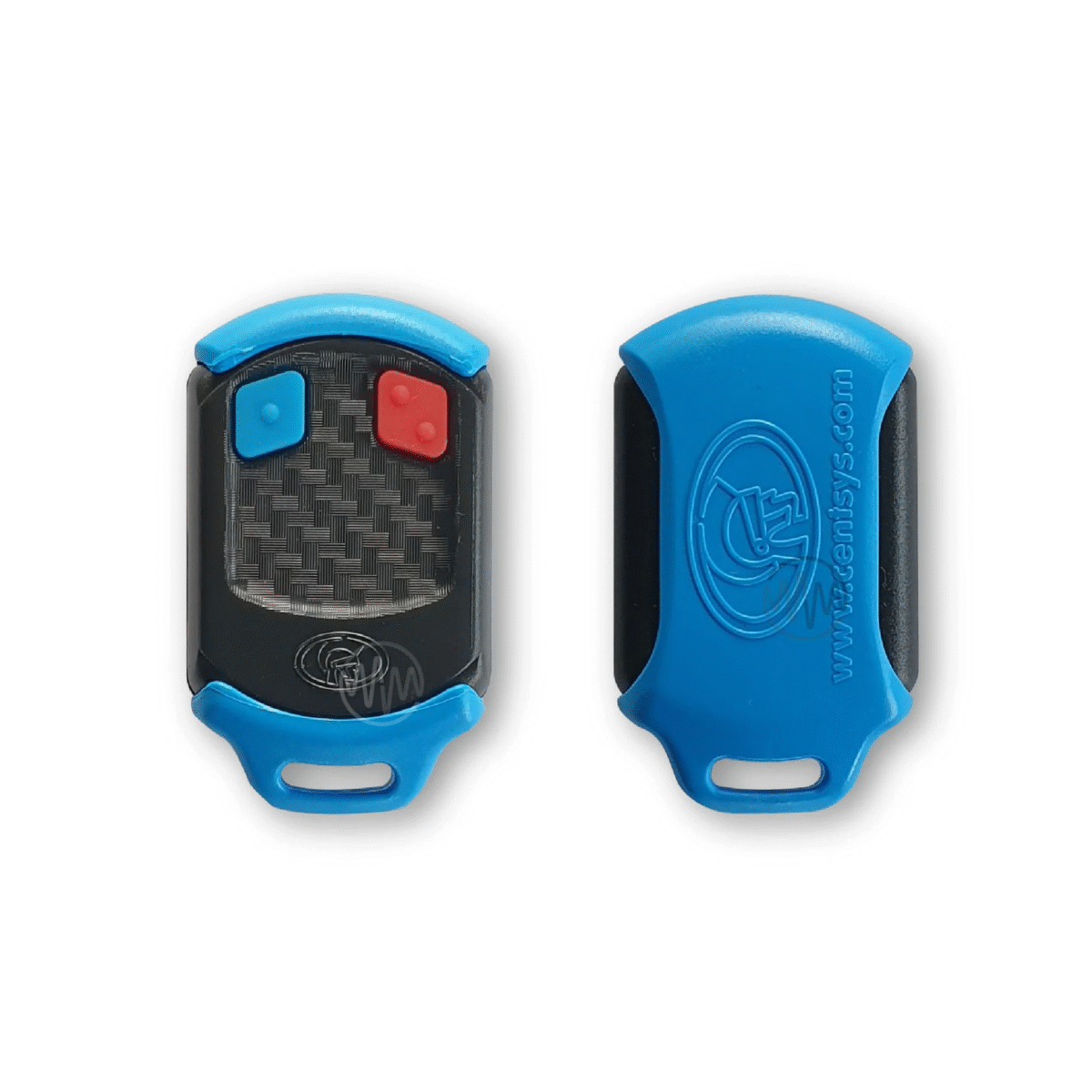 Blue Centurion Nova 2 button remote transmitter