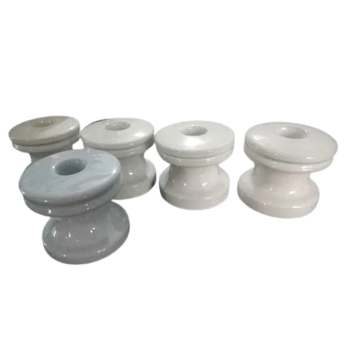 Bobbin Reel Insulator porcelain off white