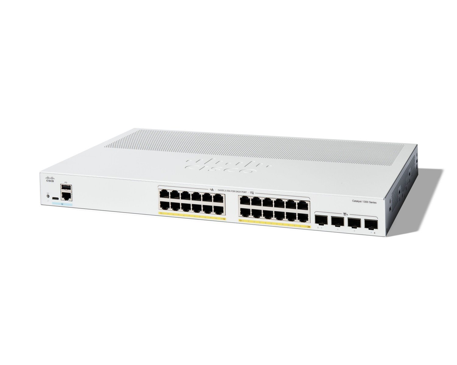 Cisco Systems Catalyst 1300 C1300-24P-4X 24-Port Gigabit PoE Switch with 4x10G SFP+