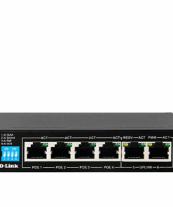 D-Link DES-F1006P 6-Port Fast Ethernet PoE+ Unmanaged Switch