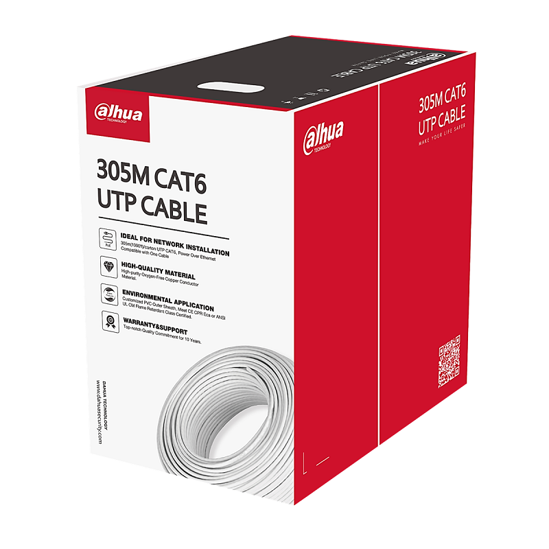 Dahua UTP CAT6 Indoor Cable 305 m – Pure Copper