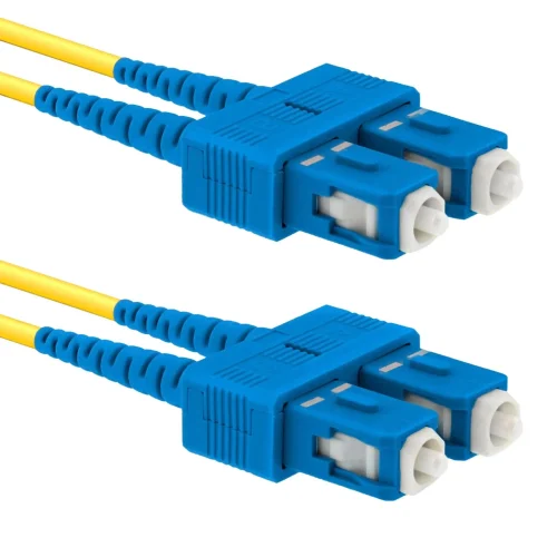 Double Fibre Optic Connector for Network and Telecommunications Installations