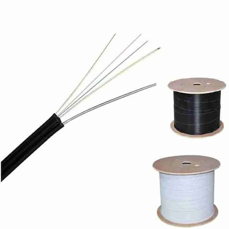 Drom Power Fiber Optic Drop Cable 1Km 2 Core