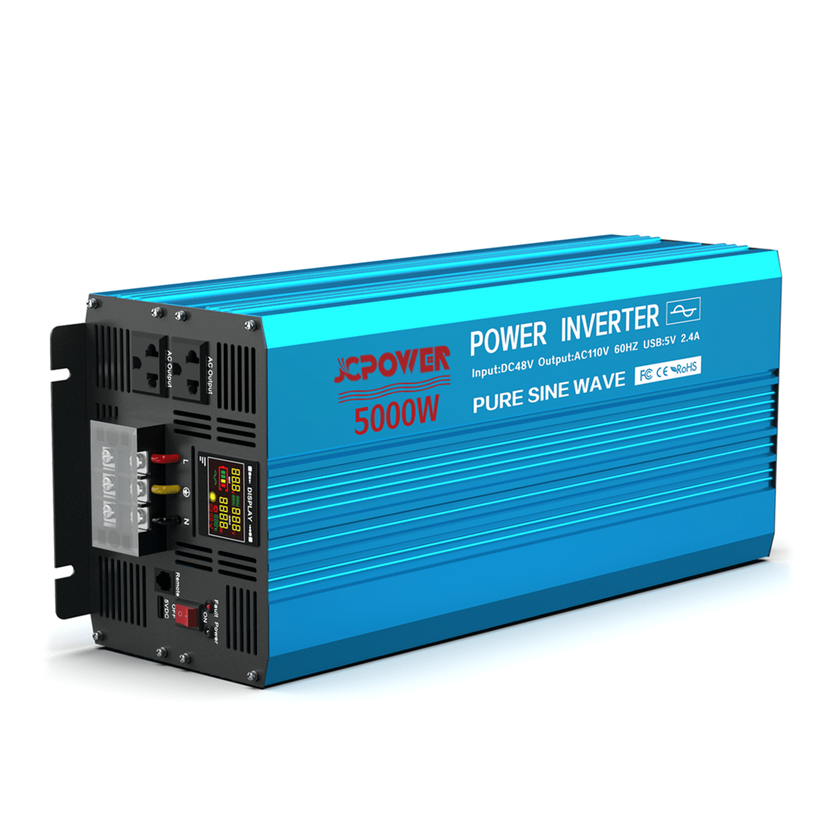 Drom Power Pure Sine Wave Inverter with AC Charger (Wall Mounted Type) 5000W 48V