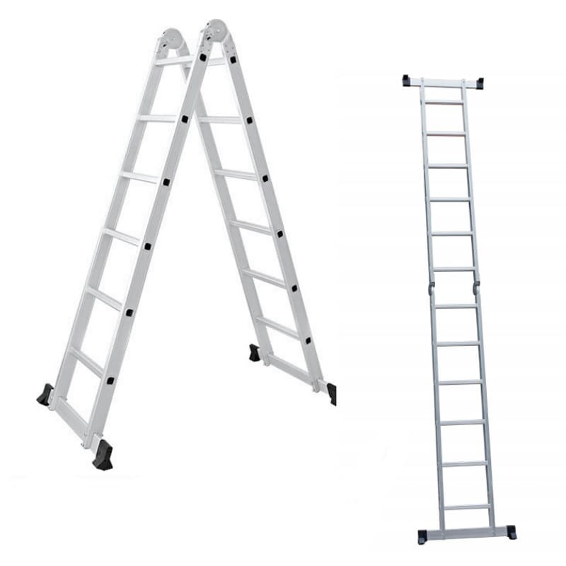 Fundi 2 x 7 Step Aluminium Folding Ladder FFL27