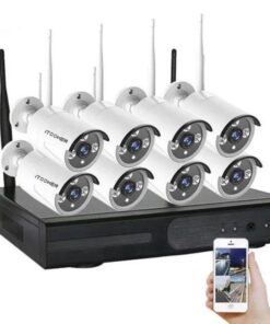 HD Wireless 4 CCTV Cameras Kit IP Surveillance
