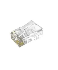 Hikvision DS-1M02 Cat6 RJ45 Connector Plug (Gold-Plated Ethernet Network Plug)