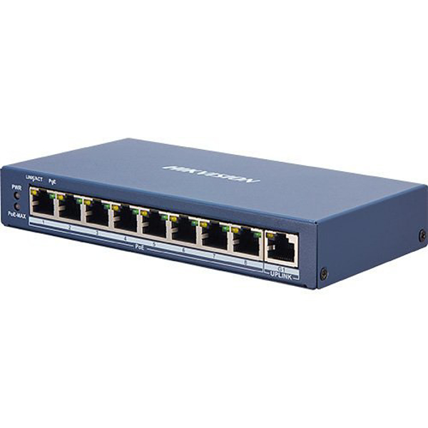 Hikvision DS-3E0510P-E/M Gigabit 8-Port PoE Network Switch
