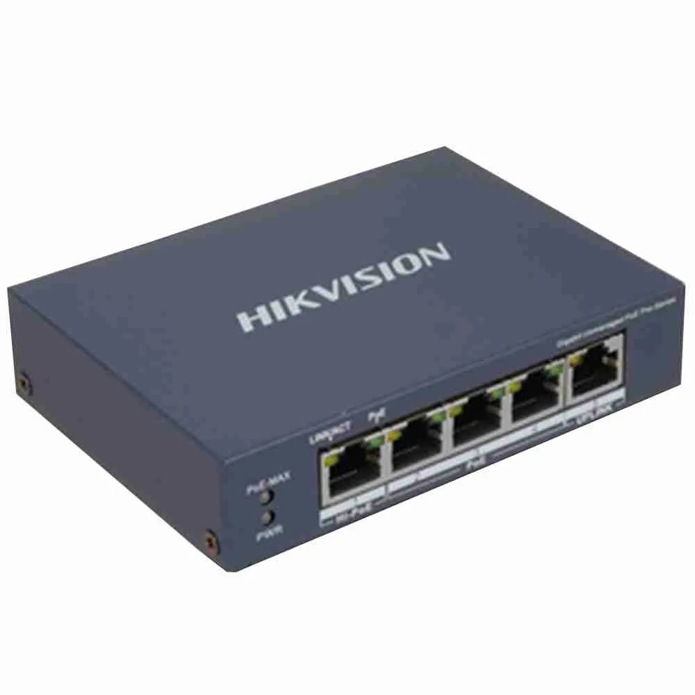 Hikvision DS-3E1505P-EI/M Smart 4-Port Gigabit PoE Switch