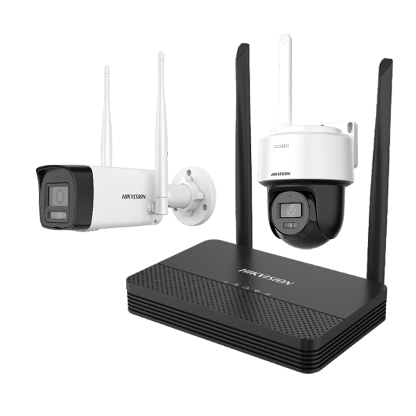 Hikvision NKS424W02H 4-Channel Wireless NVR Kit with 4MP Wi-Fi Cameras