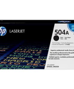 HP 504A Black Original LaserJet Toner Cartridge, CE250A