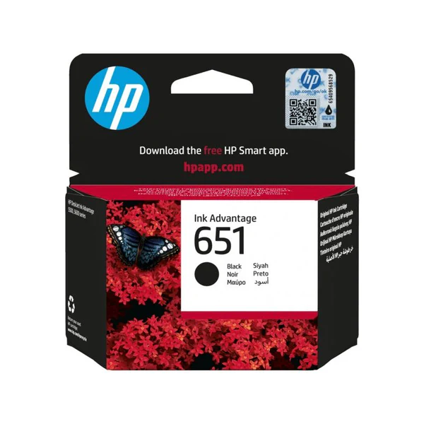 HP 651 Black Original Ink Advantage Cartridge, C2P10AE