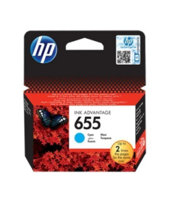 HP 655 Cyan Original Ink Advantage Cartridge, CZ110AE