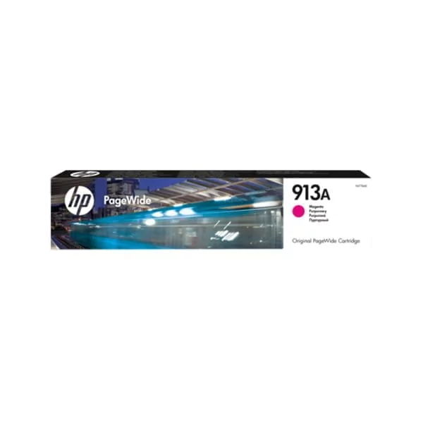 HP 913A Cyan Original PageWide Cartridge, F6T77AE