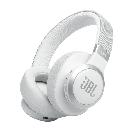 JBL LIVE 770NC Wireless Headphones with Noise Cancelling – White