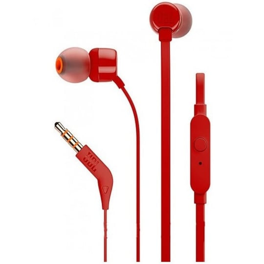 JBL Tune 110 Earphones – Red