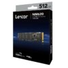 Lexar LNM620 Internal SSD M.2 PCIe Gen 3x4 NVMe 2280 512GB - LNM620X512G-RNNNG
