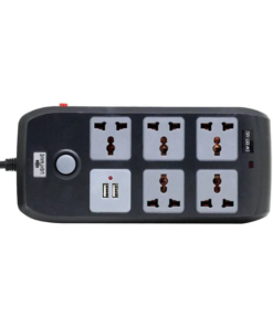 Lightwave 5 Way Extension Socket 3 Metres with USB Fast Charging and Surge Protection