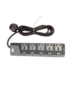 Lightwave Extension Socket – 3 Metres, 4 Way (Surge & Thunder Protection)