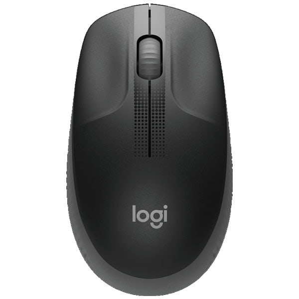 Logitech M190 Full-Size Wireless Mouse – Charcoal