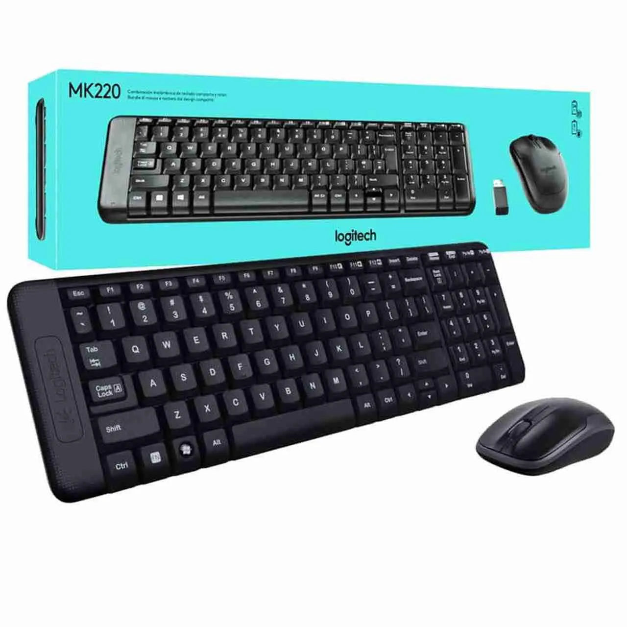Logitech MK220 Wireless Keyboard and Mouse Combo Black