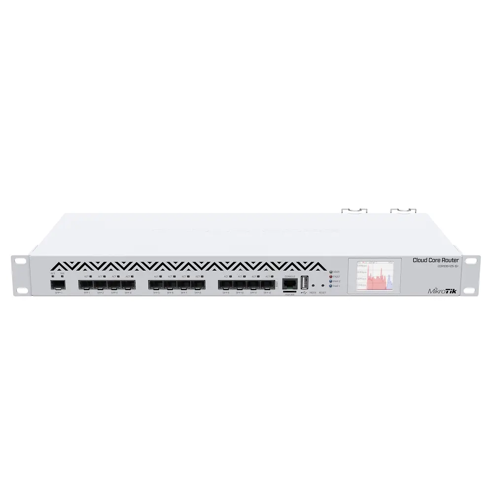 MikroTik CCR1016‑12S‑1S+ Cloud Core Router 1U Rackmount (12× SFP, 1× SFP+)