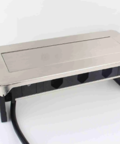 Alternative view of Multifunction Flip-Up Socket – Silver & Black