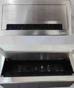 Multifunction Flip-Up Socket – Silver & Black