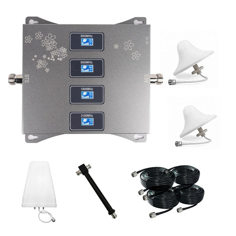Quadband 2G, 3G, 4G DCS & 4G LTE Mobile Network Signal Booster (Cellular Signal Amplifier)