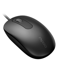 Rapoo N200 Wired Ambidextrous Mouse Full Size – Black
