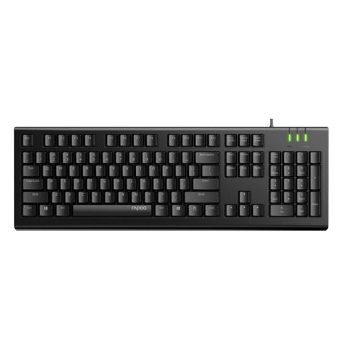 Rapoo NK1800 Spill Resistance Wired USB Keyboard – Black