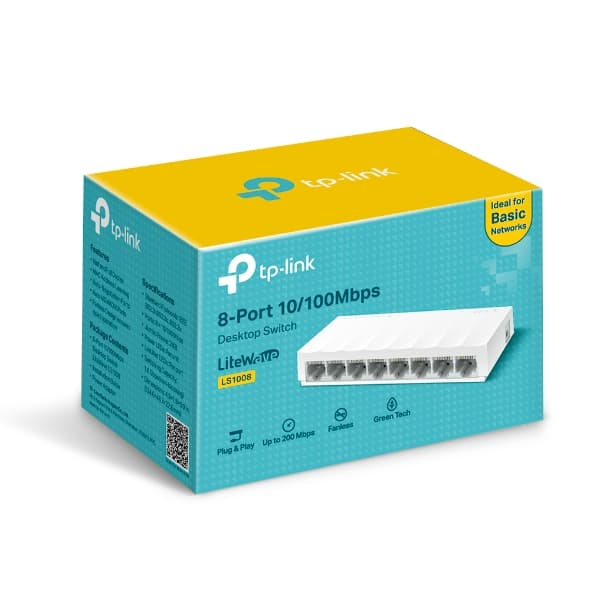 TP‑Link 8‑Port 10/100Mbps Desktop Network Switch – TL‑LS1008