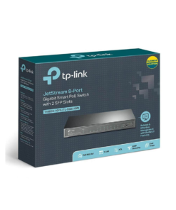 TP‑Link 8‑Port Gigabit Smart PoE+ Switch with 2 SFP Slots – TL‑SG2210P