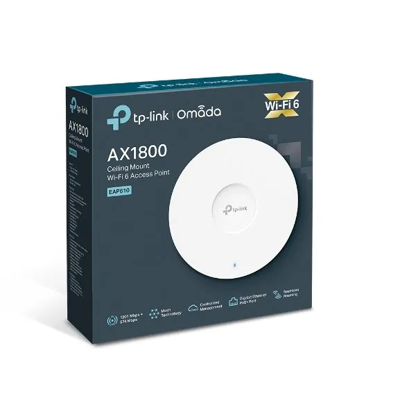 TP-Link AX1800 Ceiling Mount Wi-Fi 6 Access Point – TL-EAP610