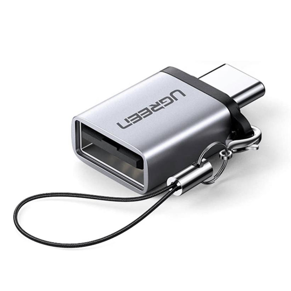 UGREEN Type C to USB 3.0 A Adapter Cable with Lanyard (Space Gray) – UG-50283