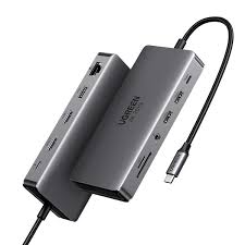 Ugreen 11-in-1 USB-C Hub UG-45520 with HDMI, VGA, USB-C, USB-A, Ethernet, SD or TF, Audio, and 100W Power Delivery