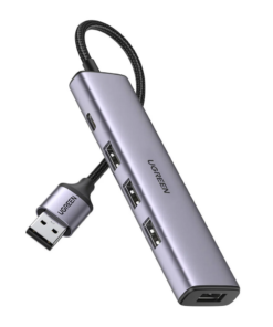 Ugreen CM473 USB 3.0 to 4 Ports Hub Splitter with 20CM Cable (UG-20805)