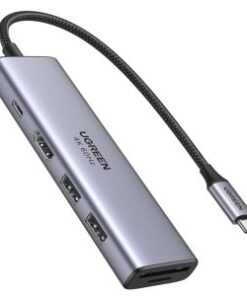UGREEN CM511 6 in 1 Multifunction Adapter USB-C To 4K HDMI + 3 USB 3.0 A Ports + SD/TF Converter (UG- 60383)