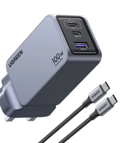 UGREEN Nexode Pro 100W 3-Port GaN Fast Charger Set UK - UG-25875