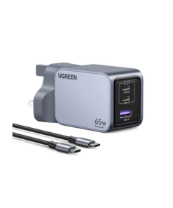 UGREEN Nexode Pro 65W 3‑Port GaN Fast Charger Set UK (UG-25872)