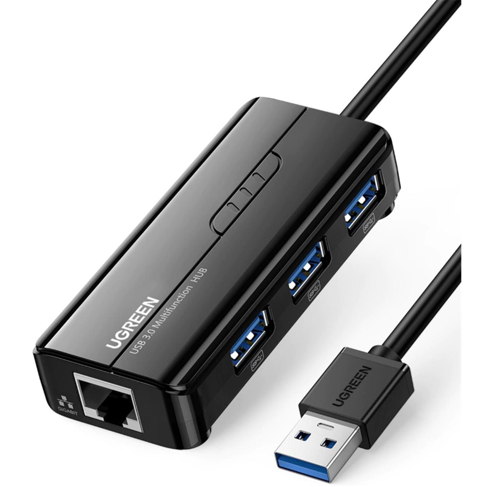 UGREEN USB 3.0 Hub (3 USB 3.0) with Gigabit Ethernet Adapter UG-20265