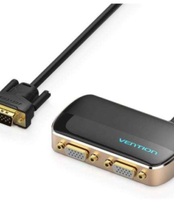 Vention 1 In 2 Out VGA Splitter 1M Black - VEN-DBABF