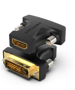 Vention DVI(24+1) Male to HDMI Female Adapter Black - VEN ECDB0
