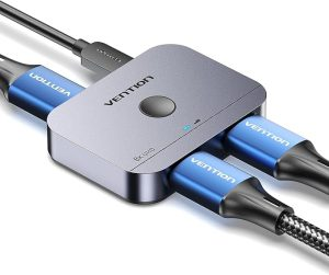 Vention 2‑Port HDMI Bi‑Direction Switcher Silver - VEN AFUH0