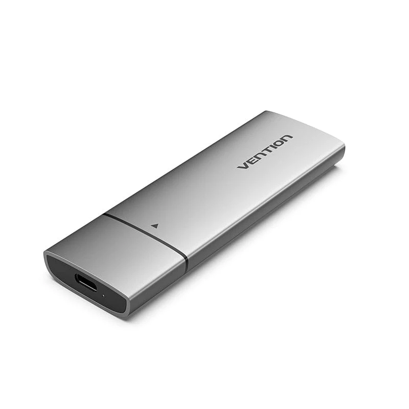 Vention M.2 NGFF SSD Enclosure (USB 3.1 Gen 2‑C) Gray Aluminum Alloy Type - VEN KPFH0