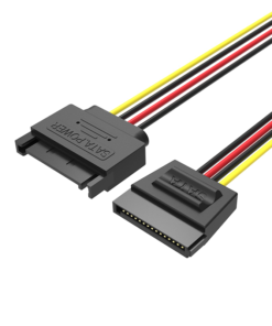 Vention SATA 15-Pin Power Extension Cable 0.3M Black - VEN KDABY