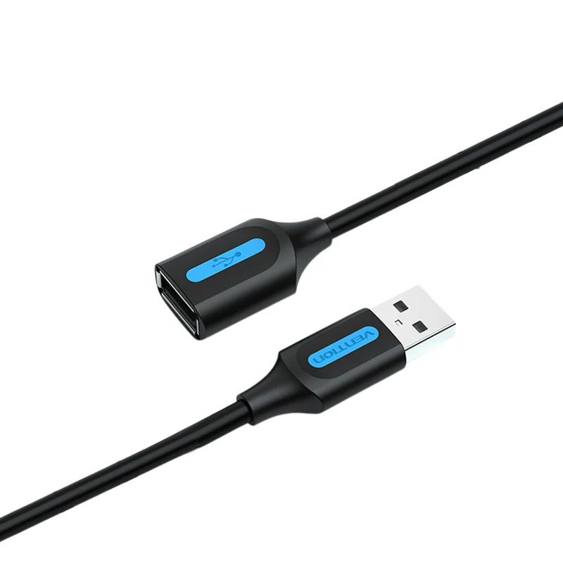 Vention USB 2.0 A Male to A Female Extension Cable 5M Black PVC Type - VEN-CBIBJ